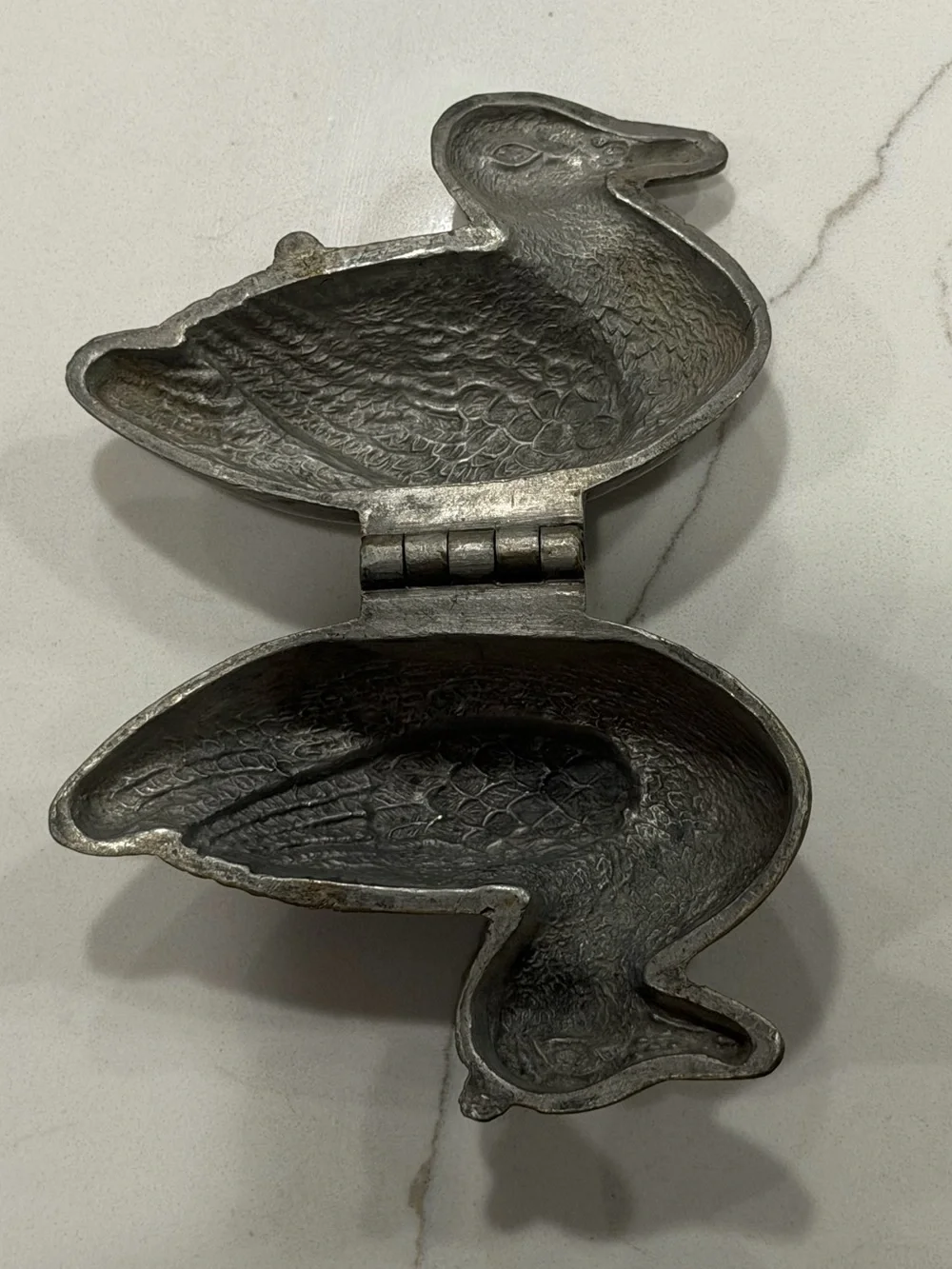 Antique Schall & Co. Pewter Duck Chocolate / Ice Cream Mold